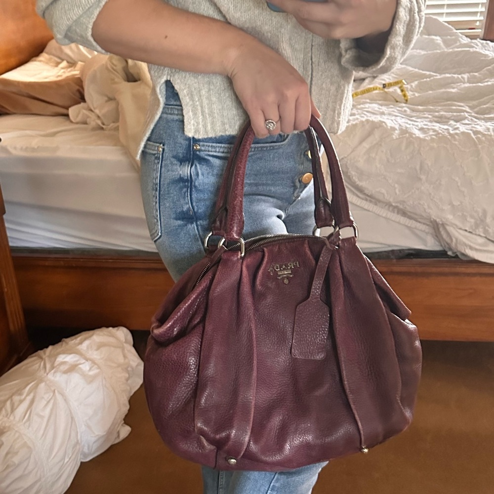 Plum Prada Purse
